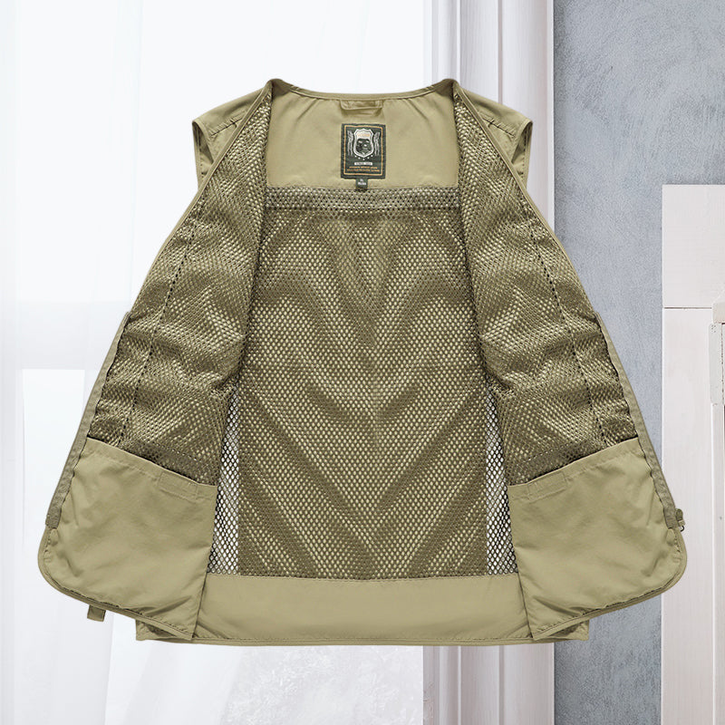 Heren Bodywarmer | Tactisch Werkvest | Mesh & Opbergzakken | Winter