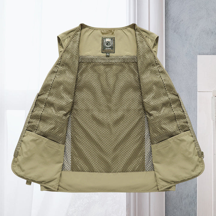 Heren Bodywarmer | Tactisch Werkvest | Mesh & Opbergzakken | Winter