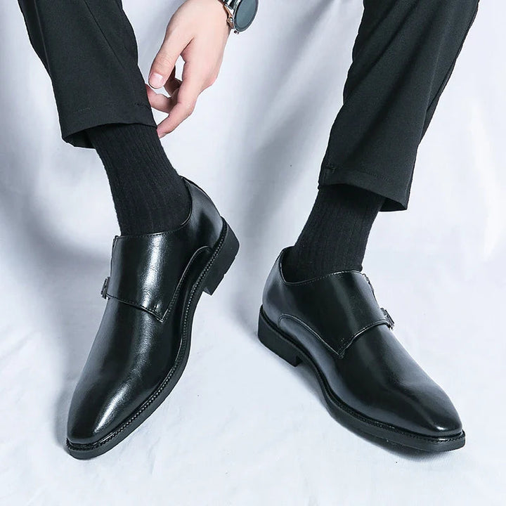Heren Leren Schoenen | Dubbele Monkstrap | Comfort | Elegante Look