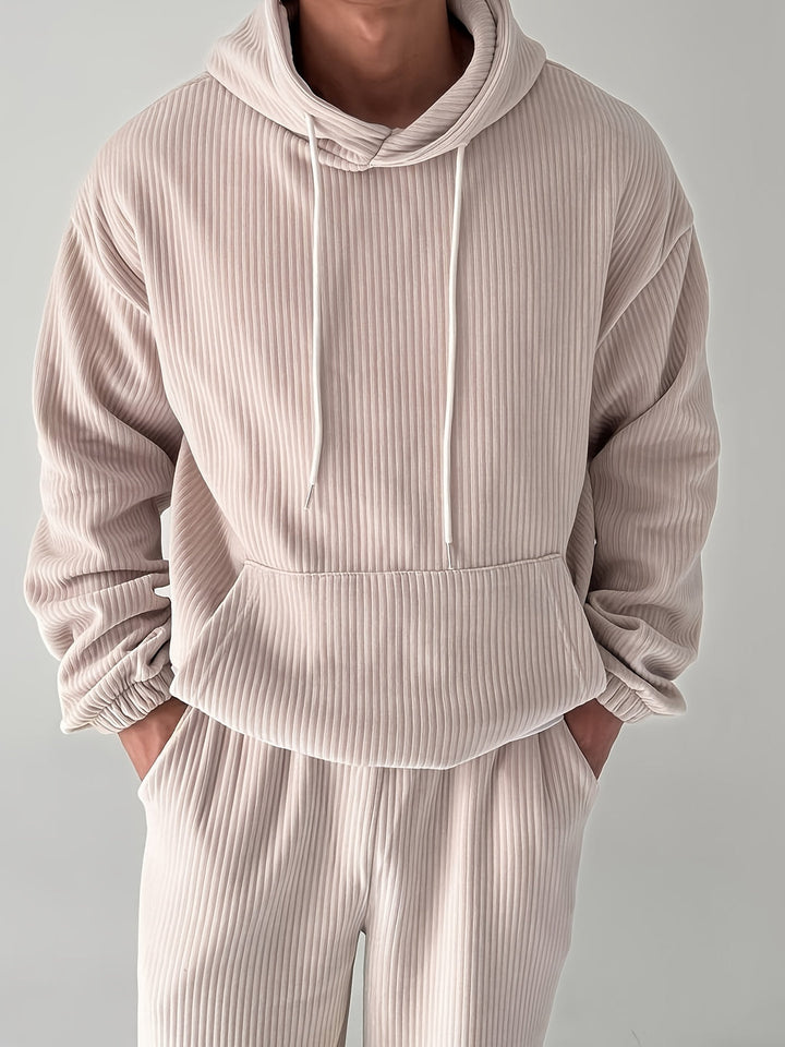 Heren Hoodie | Corduroy | Retro Stijl & Comfortabel | Lente/Herfst