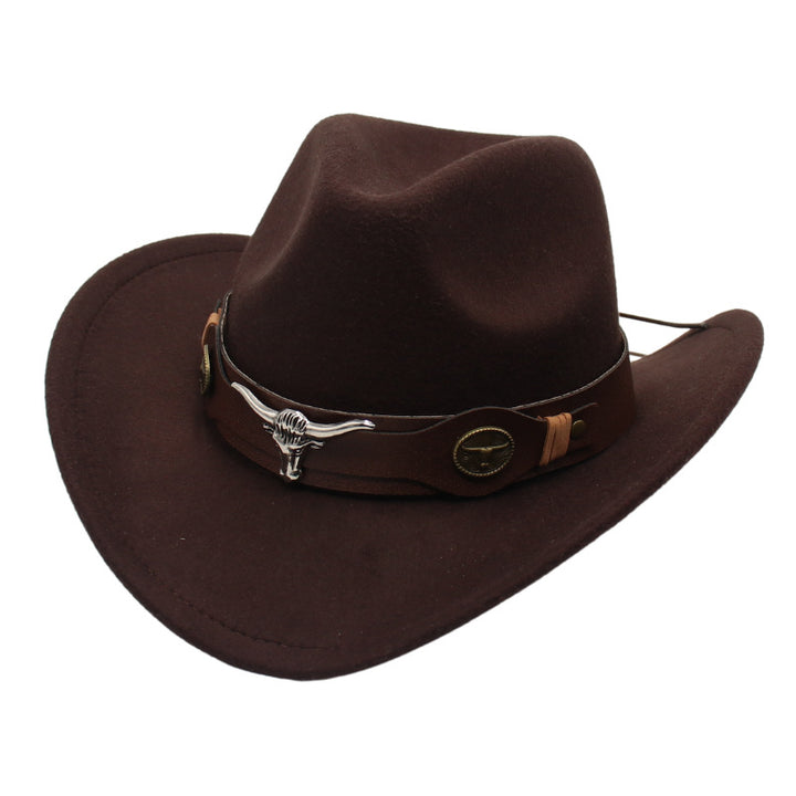 Cowboy Hoed | Klassiek Model | Vegan Leer & Gevlochten Kinband | Verstelbaar Design