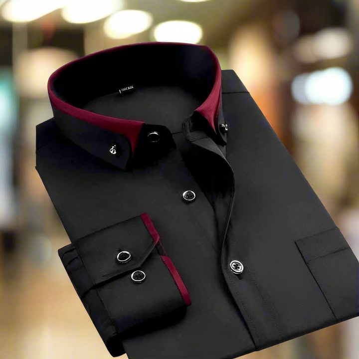 Heren overhemd | Slim Fit & Zakelijk | Formeel Overhemd met Knoopsluiting