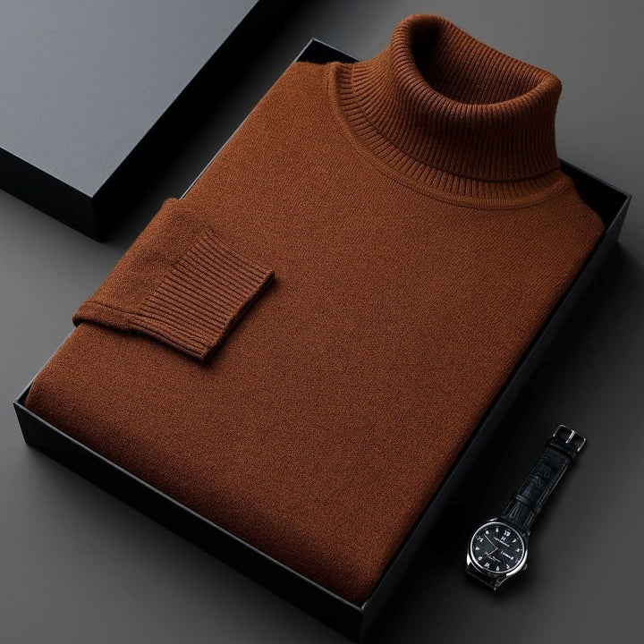 Truien Heren | Luxe Coltrui | Sweater met Fijngebreide & Zachte Textuur