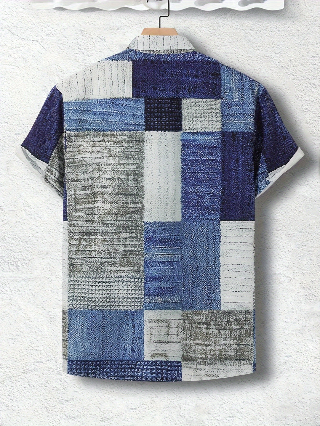 Heren Zomershirt | Contrasterend Kleurenpatroon | Stijlvol & Trendy