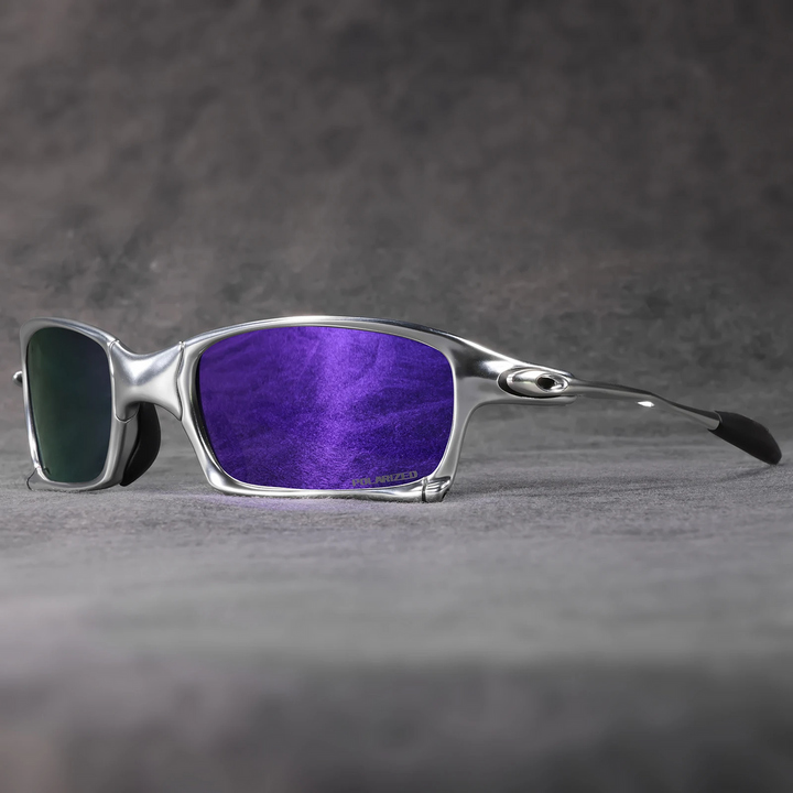 Heren Zonnebril | Sportief Design | Gepolariseerde Lenzen | 100% UV-Bescherming | Metalen Frame 30g