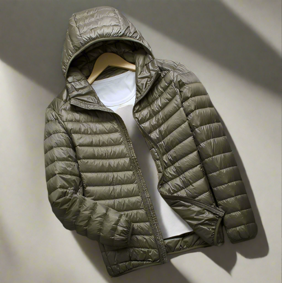 Ultralicht gewatteerd jas voor heren met capuchon voor ultiem comfort en warmte | Hidde