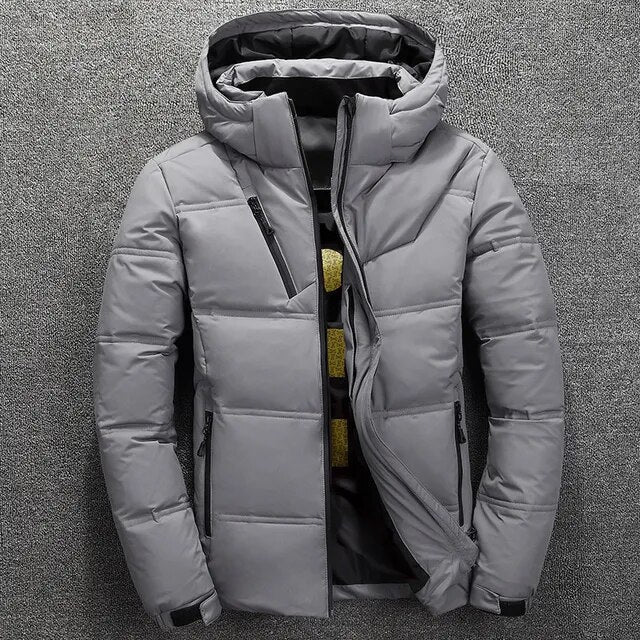 Winterjas Heren | Dikke capuchon Ski Jas | Warm & Casual