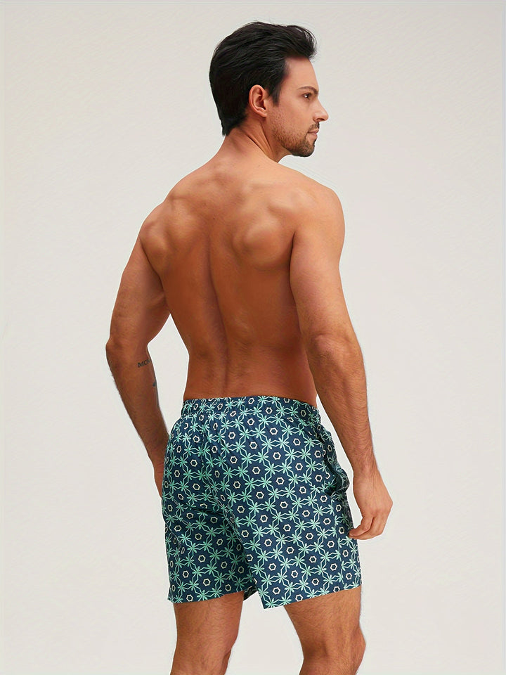 Heren Strandshorts | Polyester | Groente- en Fruitprint | Normale Pasvorm