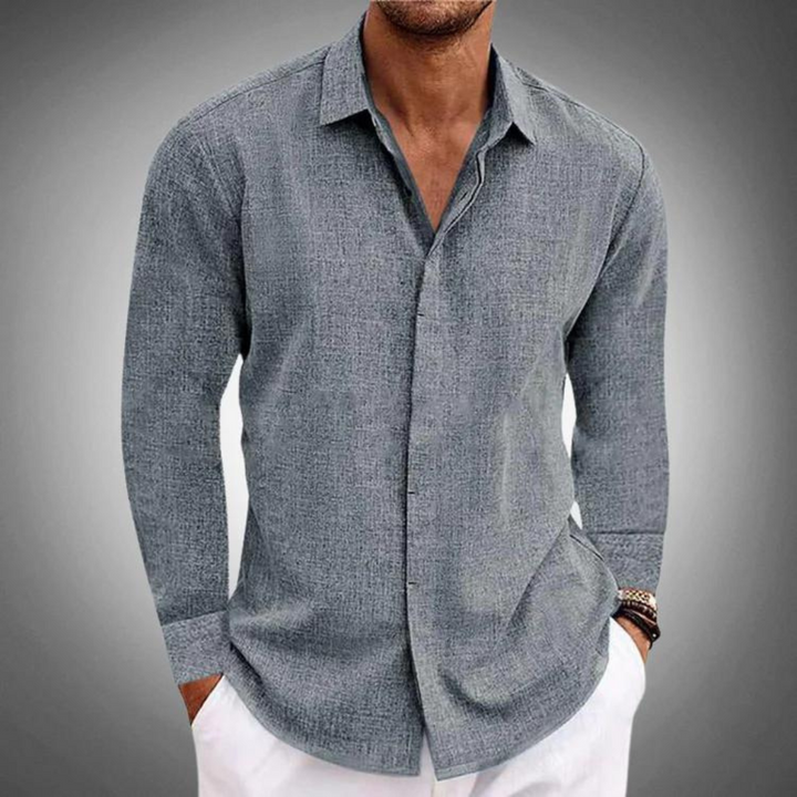 Heren Shirt | Straight | Lange Mouw | Zomer