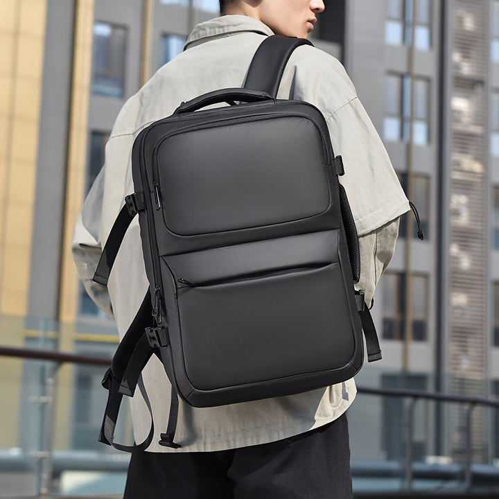 Heren Rugzak | Strak Minimalistisch Design | Duurzaam Nylon & Laptopvak | Voor Werk, School & Reizen