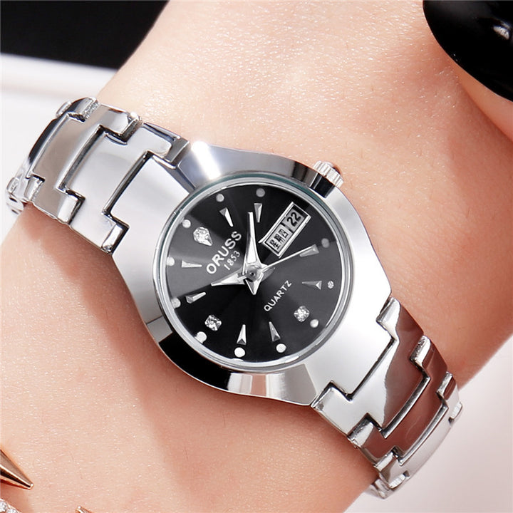 Heren Horloge | Roségouden Quartz Design | Dubbele Kalender | Legering Band