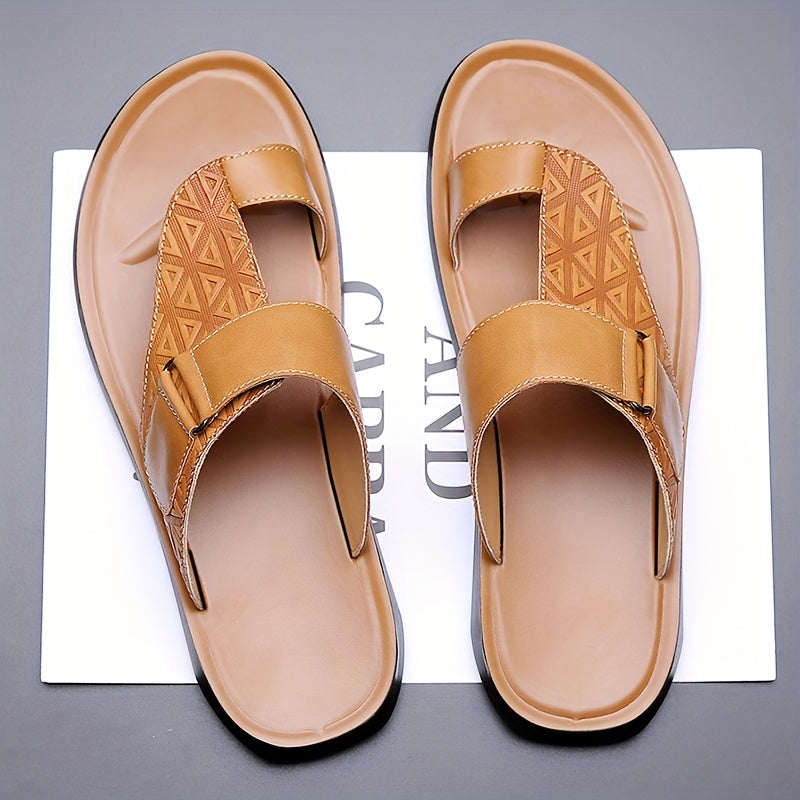 Heren Slippers | Verstelbare Band | Lichtgewicht & Antislip | PU Materiaal