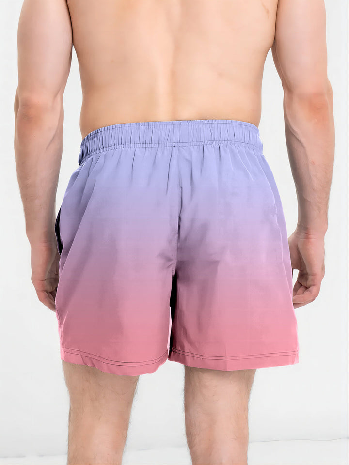 Heren Strandshorts | Sneldrogend & Lichtgewicht | Trekkoord & Ombre Design | Zomer Activewear