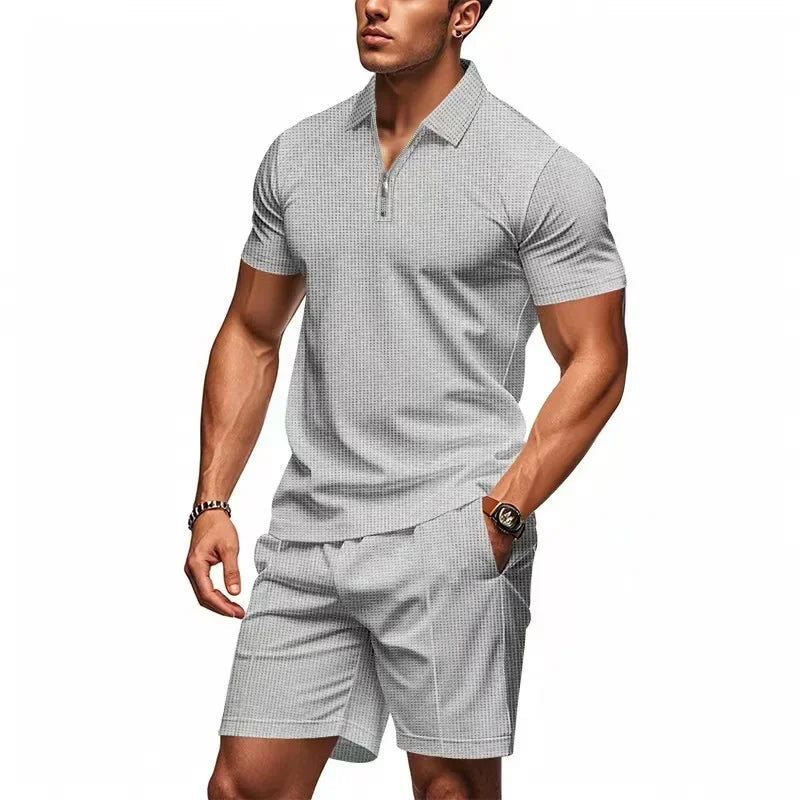 Heren Actief Zomerset - Comfortabele Pasvorm - Grijs