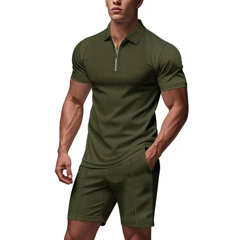 Heren Actief Zomerset - Comfortabele Pasvorm - Legergroen