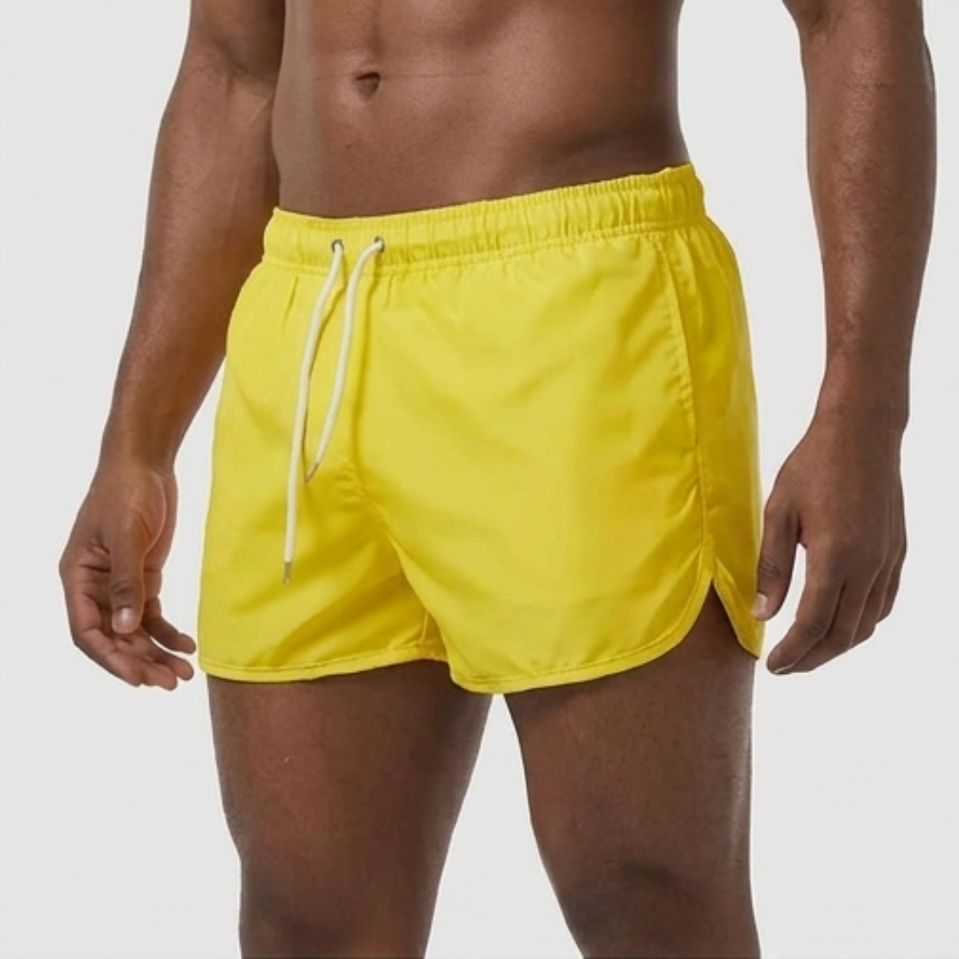 Heren Badeshorts Effen - Zomerse Zwemshorts - Geel