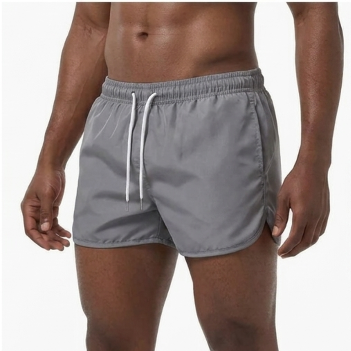 Heren Badeshorts Effen - Zomerse Zwemshorts - Grijs