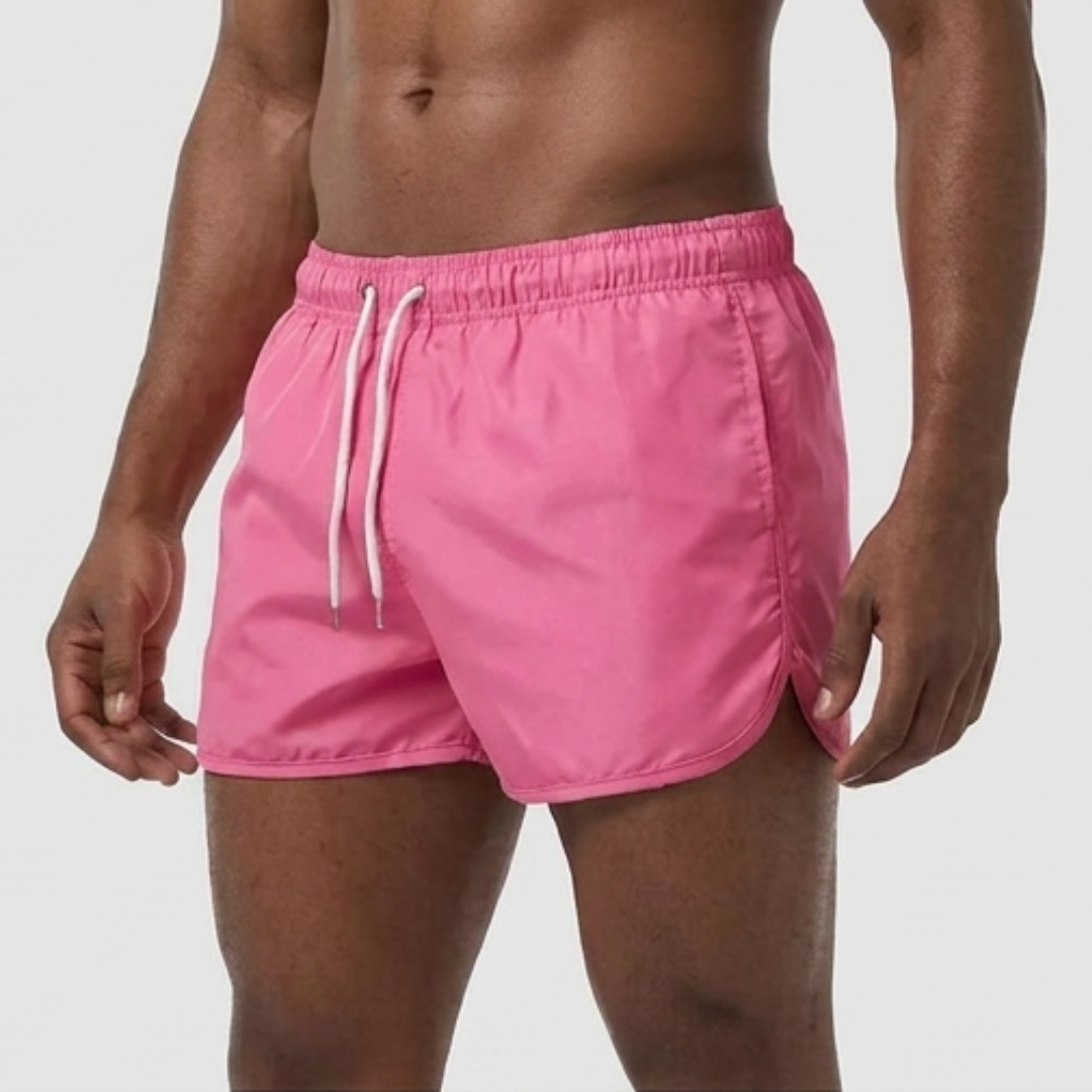 Heren Badeshorts Effen - Zomerse Zwemshorts - Roze