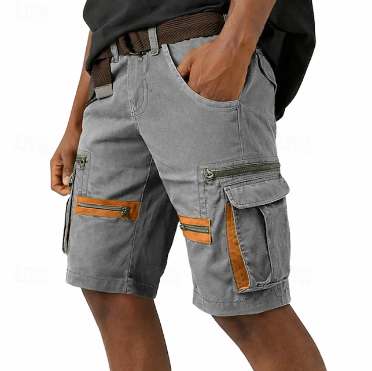 Heren Cargo Short - Outdoor Comfort - Grijs