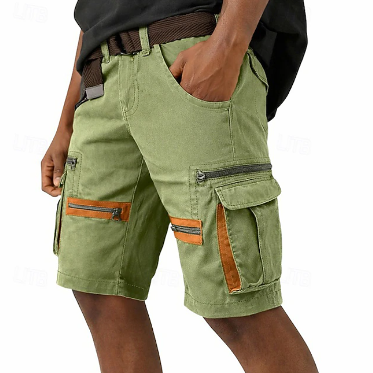Heren Cargo Short - Outdoor Comfort - Groen