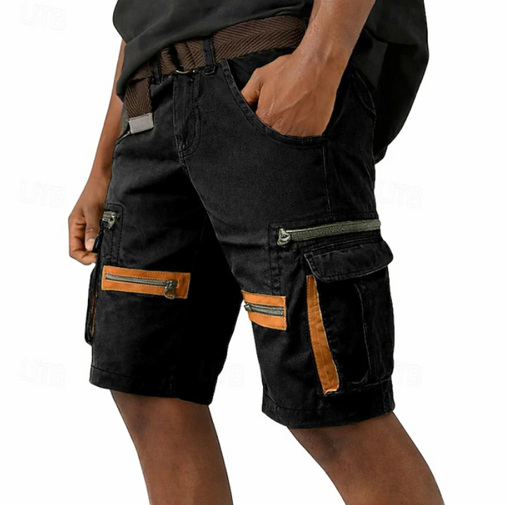 Heren Cargo Short - Outdoor Comfort - Zwart