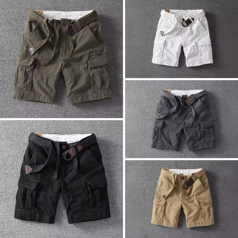 Heren Cargo Shorts met Zakken - Klassiek Design