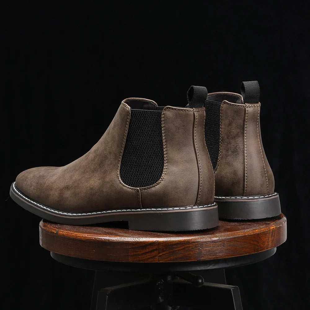 Heren Chelsea Boots met Elastische Zijpanelen - Klassiek Design