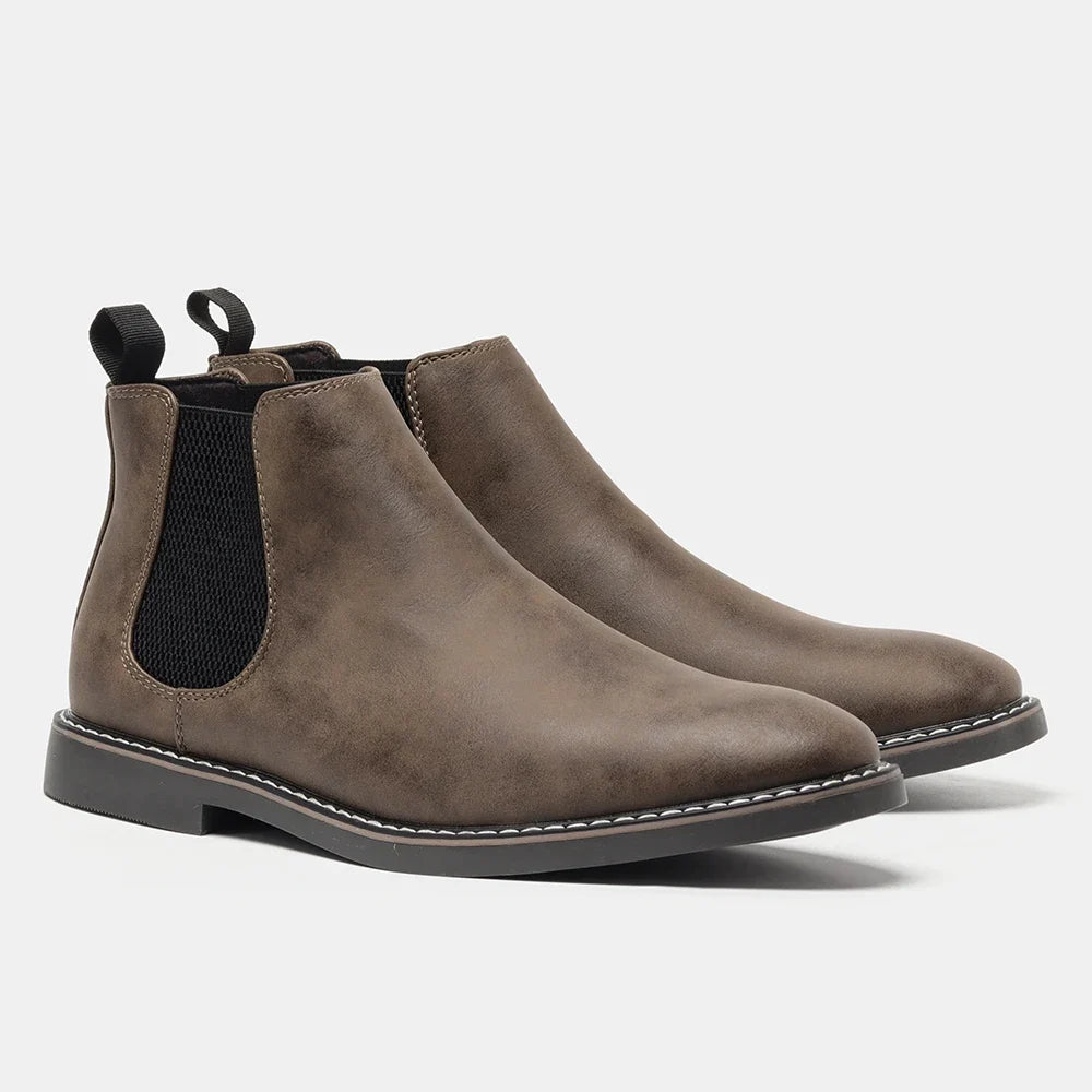 Heren Chelsea Boots met Elastische Zijpanelen - Klassiek Design