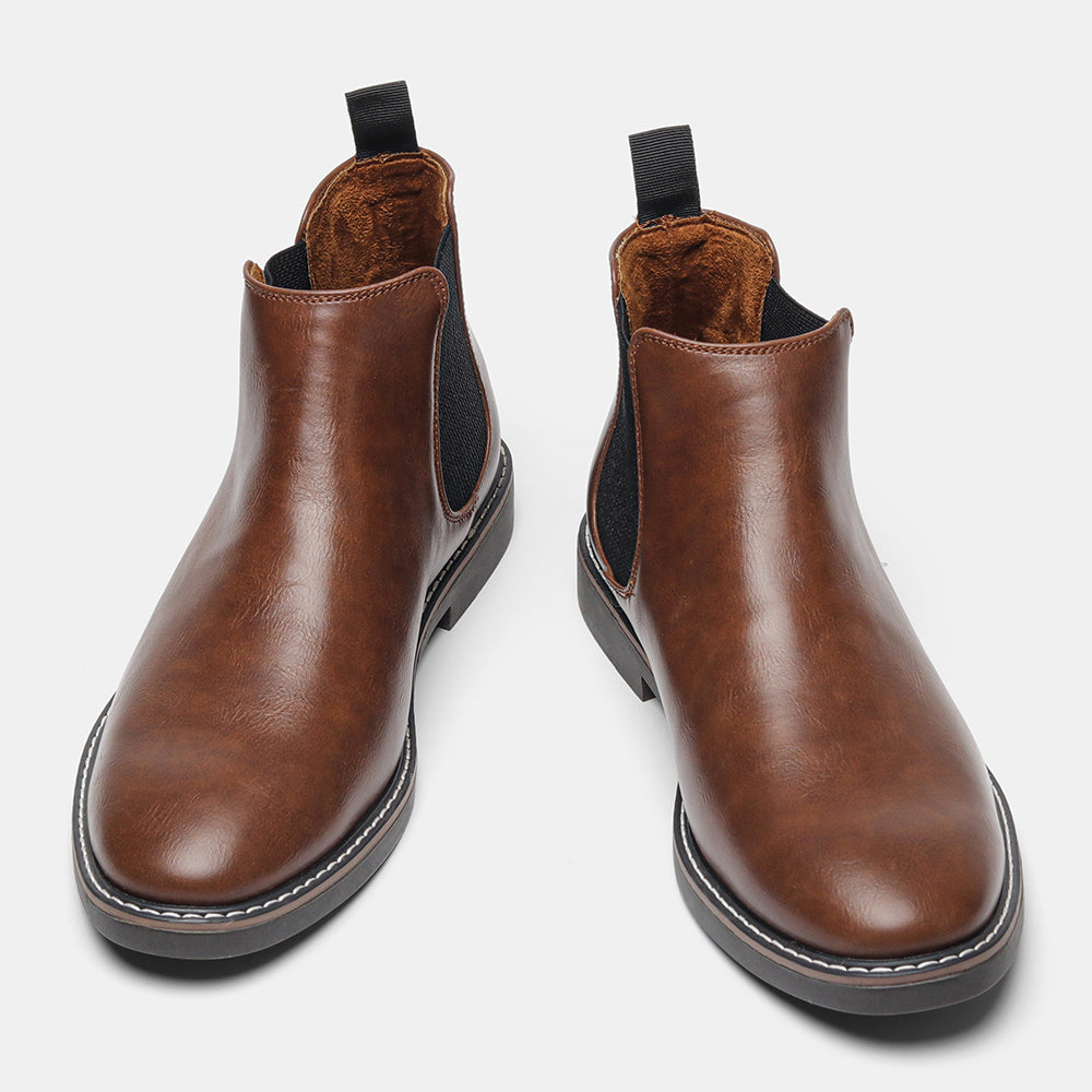 Heren Chelsea Boots met Elastische Zijpanelen - Klassiek Design