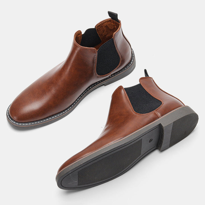 Heren Chelsea Boots met Elastische Zijpanelen - Klassiek Design