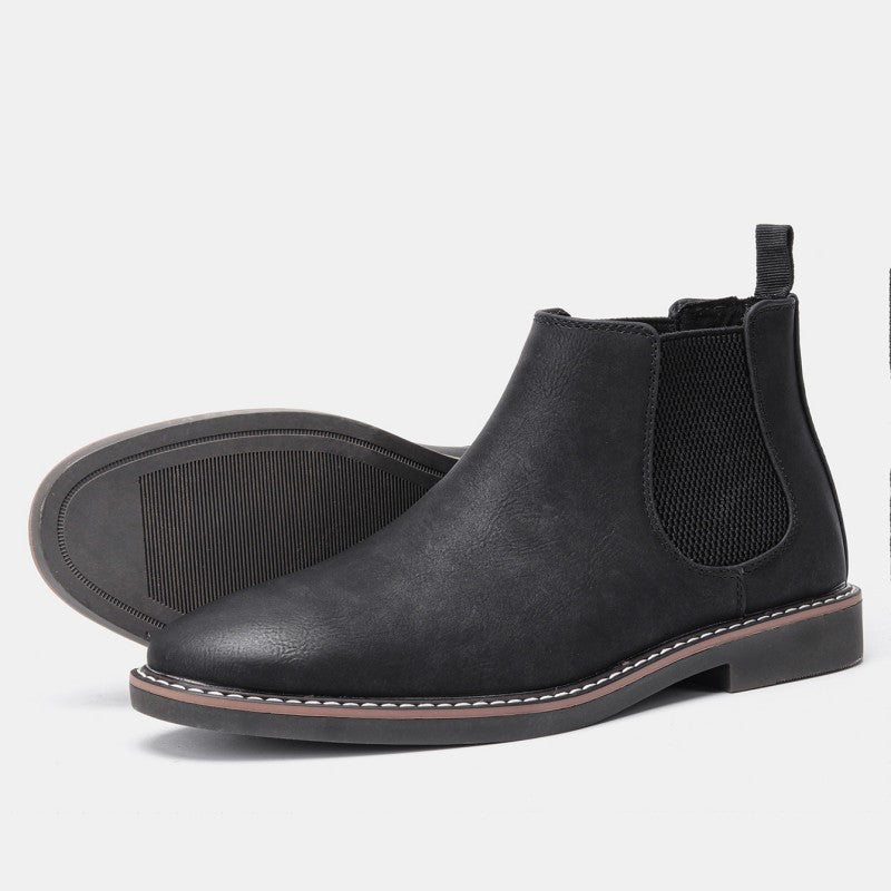 Heren Chelsea Boots met Elastische Zijpanelen in zwart, Klassiek Design