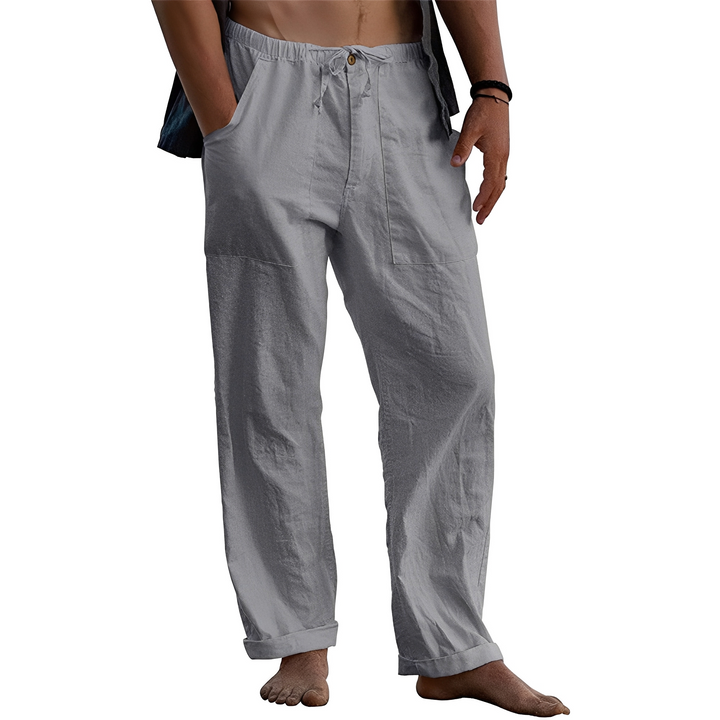 Heren chino broek - Klassieke smart-casual snit - Grijs