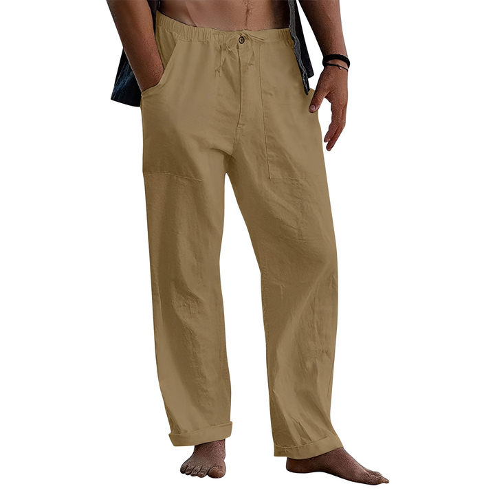 Heren chino broek - Klassieke smart-casual snit - Khaki