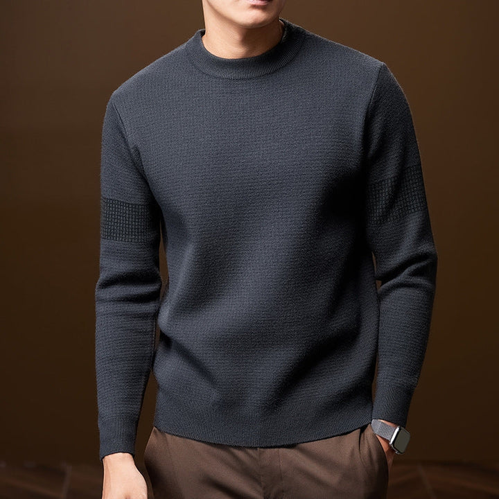 Heren Chunky Knit Trui - Ronde Hals Gestructureerd