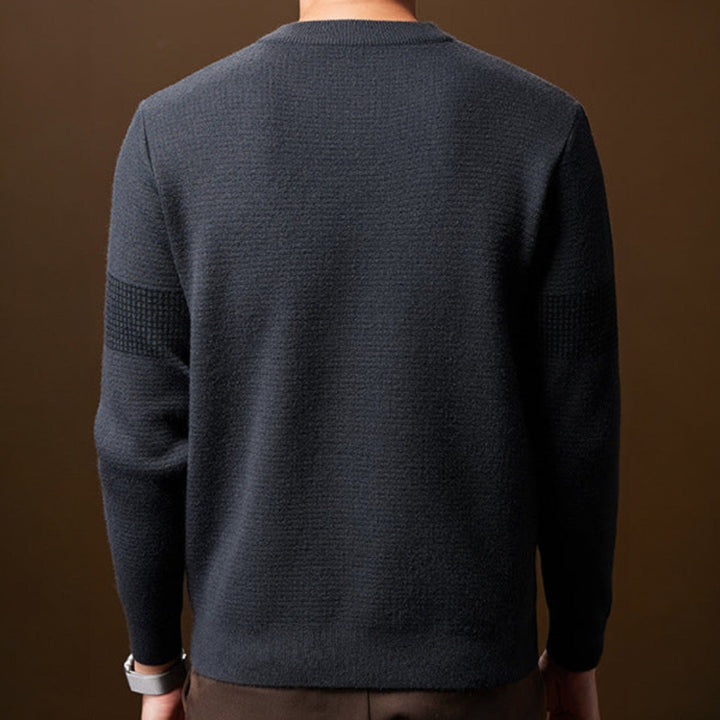 Heren Chunky Knit Trui - Ronde Hals Gestructureerd