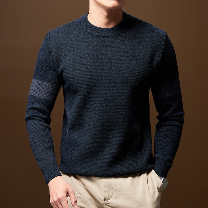 Heren Chunky Knit Trui - Ronde Hals Gestructureerd