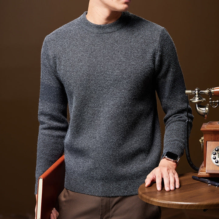 Heren Chunky Knit Trui - Ronde Hals Gestructureerd