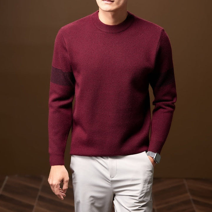 Heren Chunky Knit Trui - Ronde Hals Gestructureerd