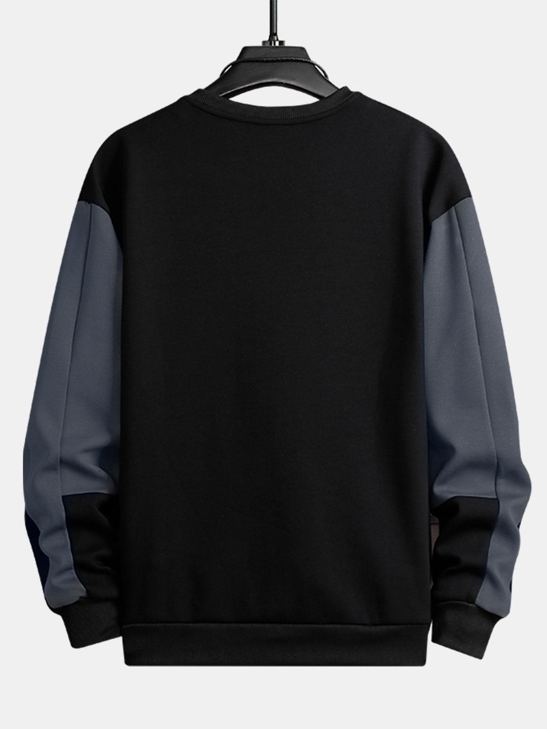 Heren Colorblock Sweatshirt - Relaxed Fit Crew Neck