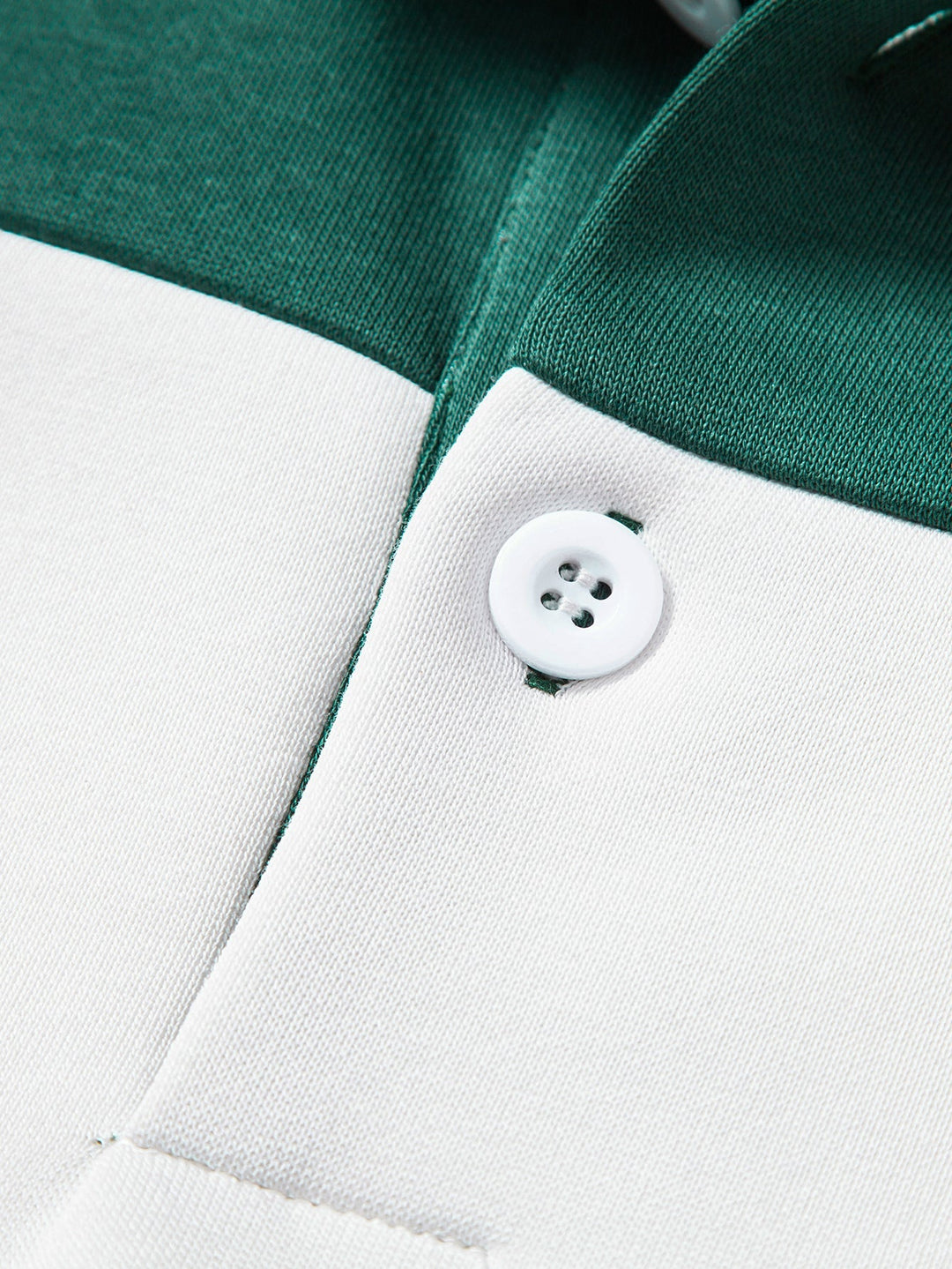 Heren Colour Block Polokraag Sweatshirt - Relaxed Fit