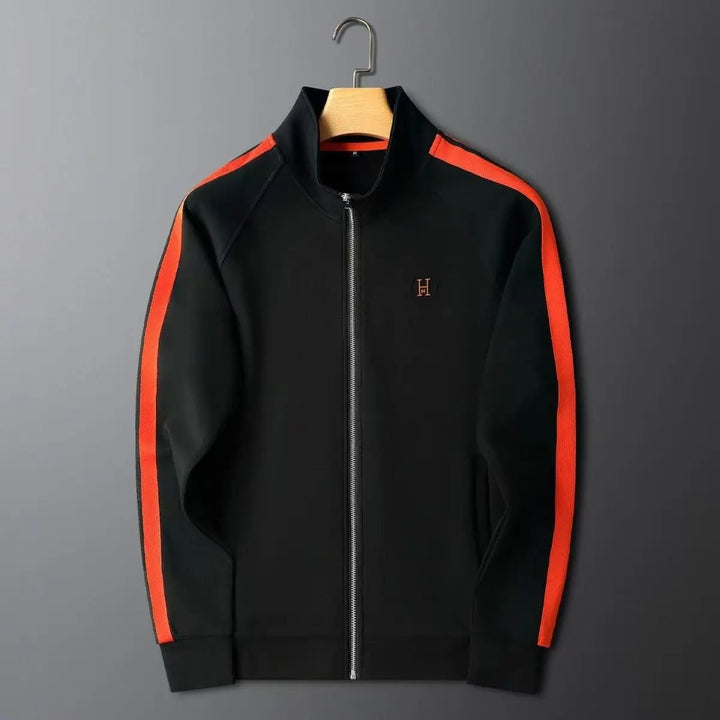 Heren Colour Block Trainingspak - Ritssluiting Rechte Pijpen