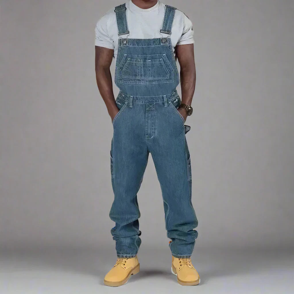 Heren Denim Overall Rechte Pijp - Moderne Werkkleding