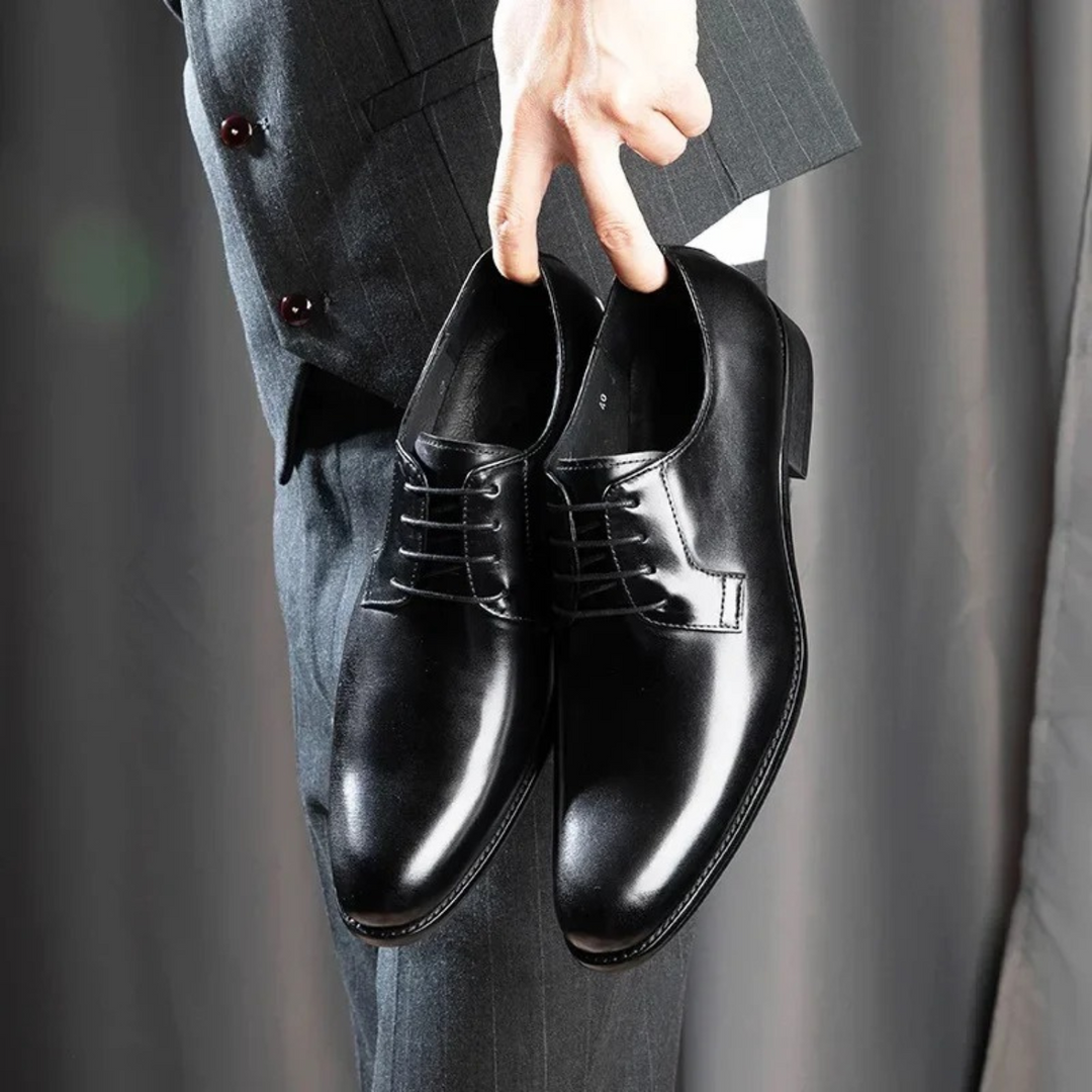 Heren Derby Nette Schoenen - Klassieke Oxfordstijl - Zwart