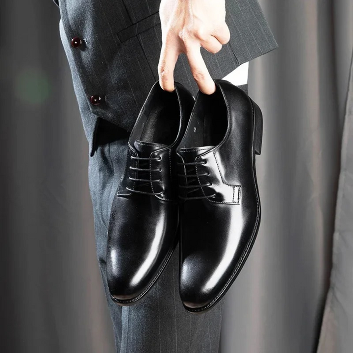 Heren Derby Nette Schoenen - Klassieke Oxfordstijl - Zwart