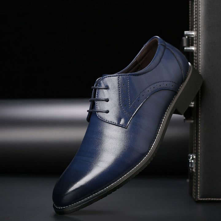 Heren Derby Nette Schoenen - Klassieke Uitstraling - Blauw