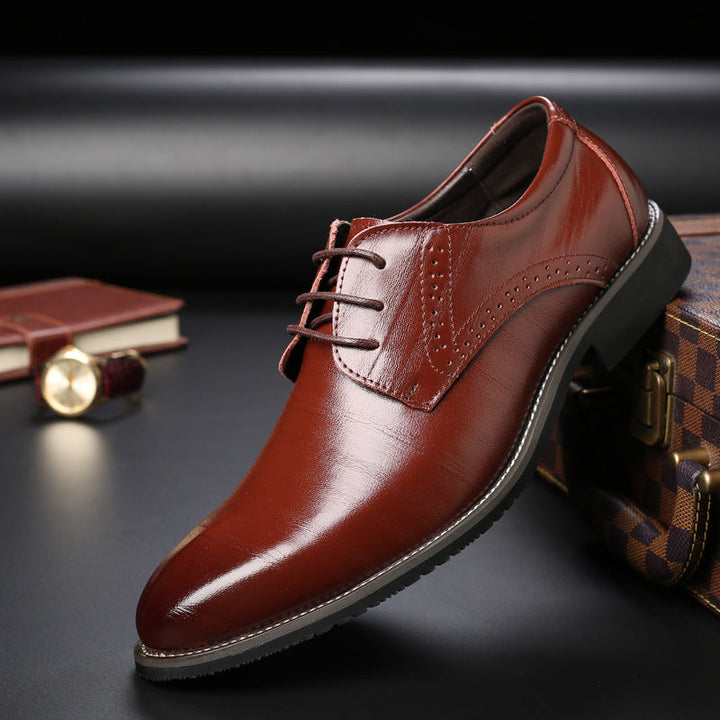 Heren Derby Nette Schoenen - Klassieke Uitstraling - Rood
