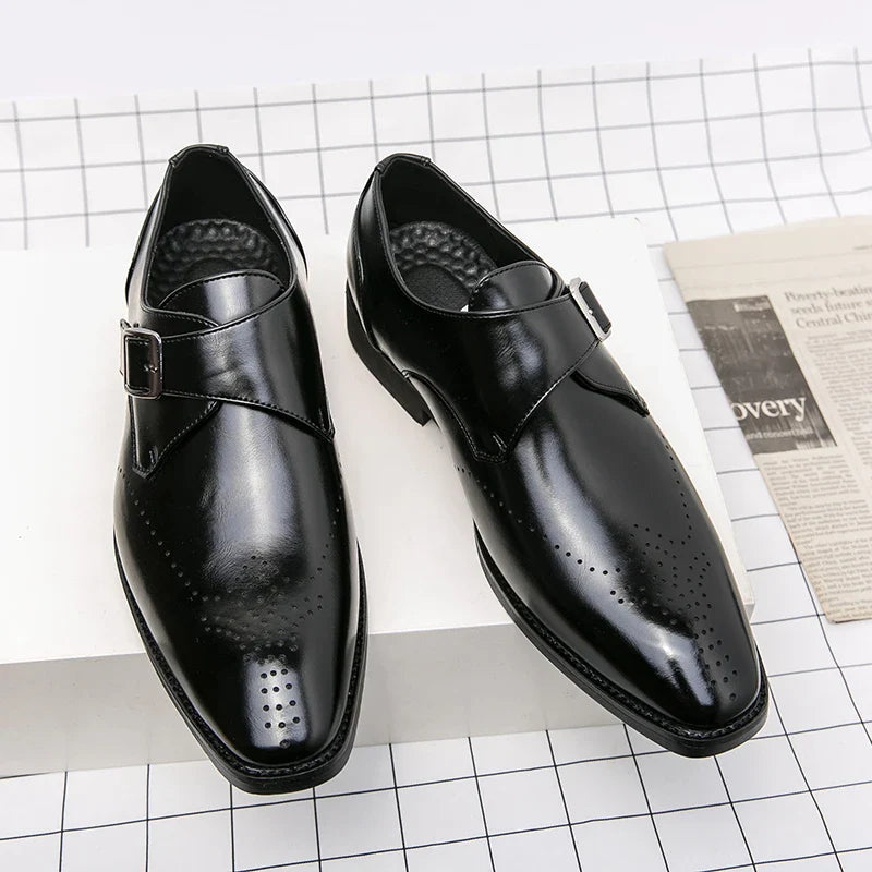 Heren Gesp Nette Schoenen - Elegante Bandsluitng