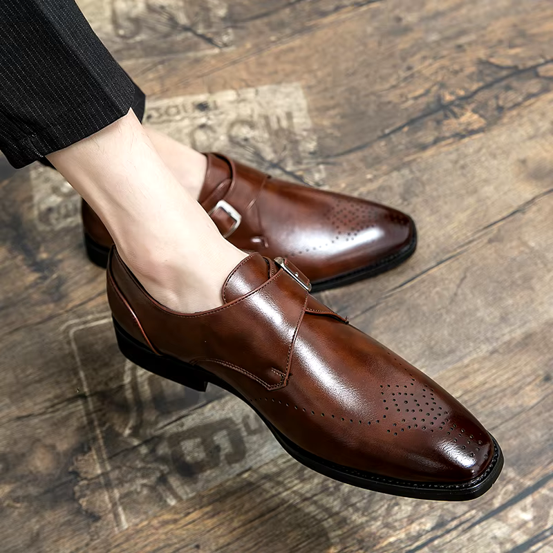 Heren Gesp Nette Schoenen - Elegante Bandsluitng