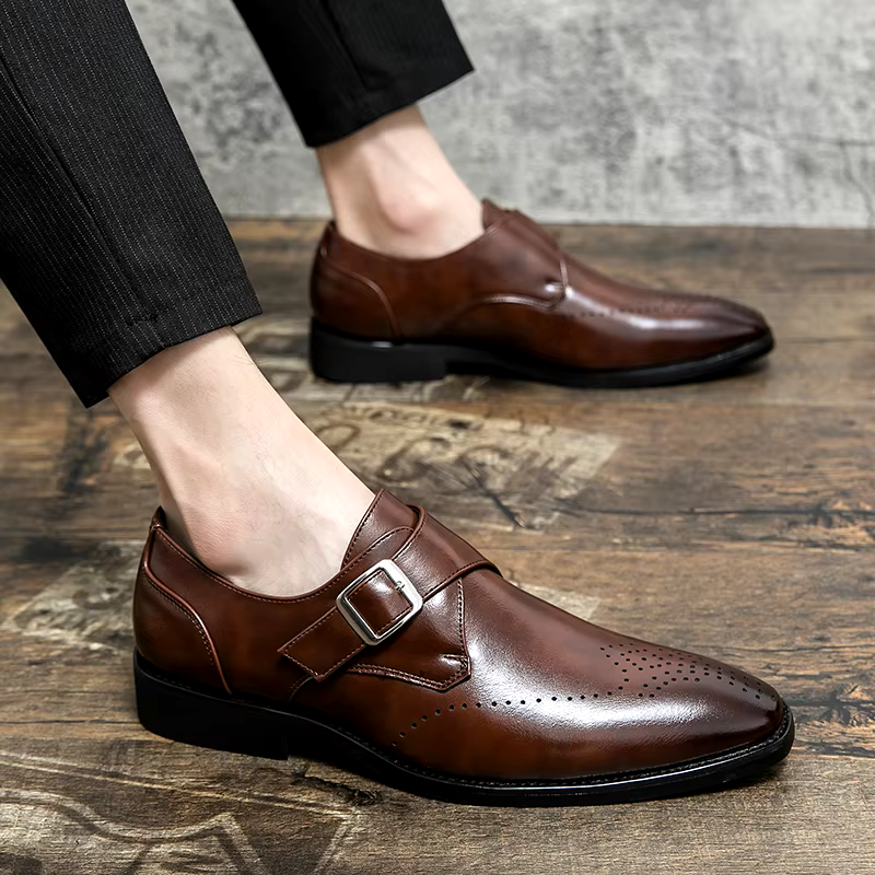 Heren Gesp Nette Schoenen - Elegante Bandsluitng