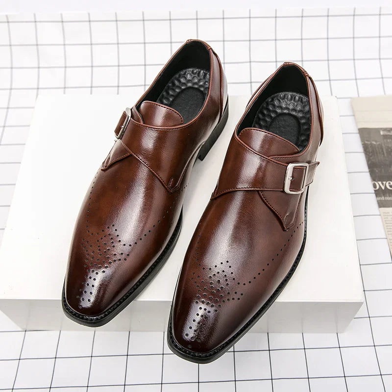 Heren Gesp Nette Schoenen - Elegante Bandsluitng